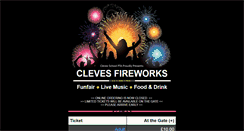 Desktop Screenshot of clevesfireworks.co.uk