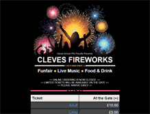 Tablet Screenshot of clevesfireworks.co.uk